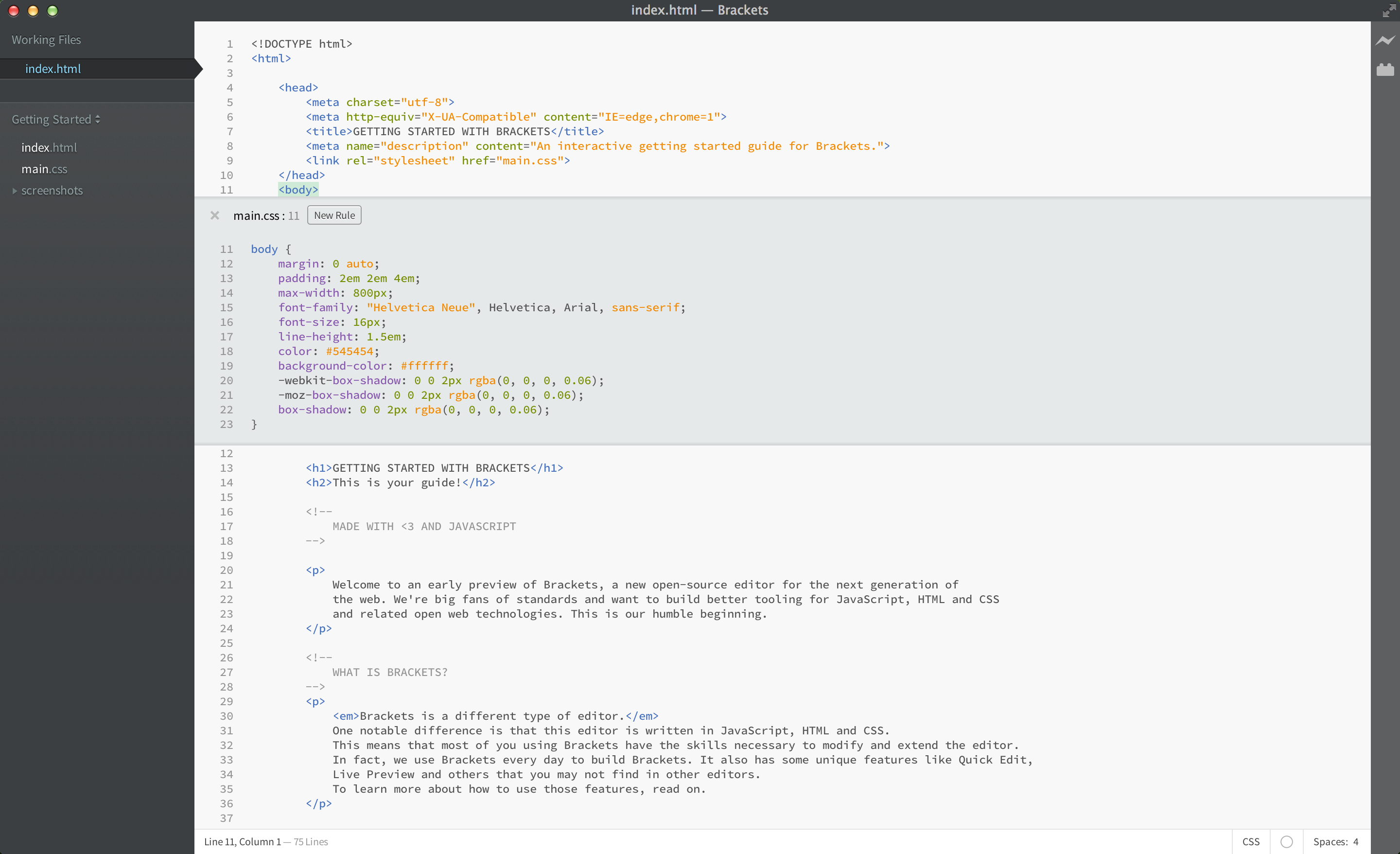 GETTING STARTED WITH BRACKETS